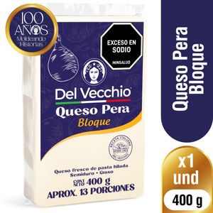 Queso Del Vecchio Pera Bloque 400 G