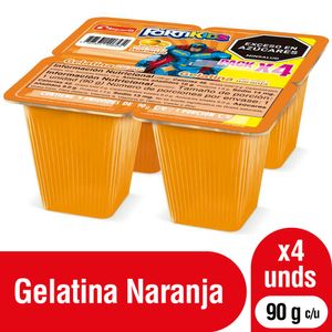 Gelatina Fortikids Alquería de Naranja 90 G X4 Unds