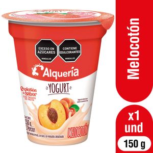 Yogurt Alquería Semidescremado Dulce Melocotón 150 G