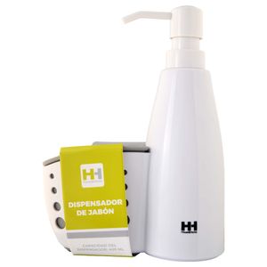 Dispensador Jabon H&H+Porta Esponj Baño Ab2M4