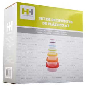 Set Recipientes H&H X6 Plast Ak05M049
