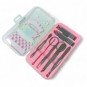 Set De Manicura Monstro Yoyoso de 7 Piezas en Color Rosado