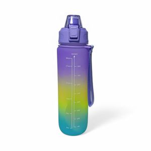 Termo Yoyoso Plástico Degradado Morado Amarillo Azul 1 L