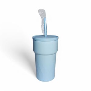 Termo Insulado Yoyoso Beige con Pitillo 510 ml