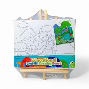 Set Lienzo y Pinturas Yoyoso Dinosaurio Montañas