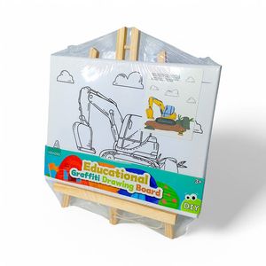 Set Lienzo y Pinturas Yoyoso Excavadora