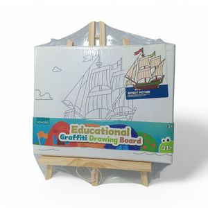 Set Lienzo y Pinturas Yoyoso Barco