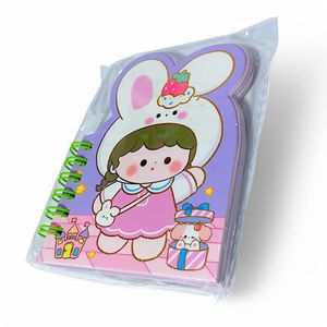 Cuaderno Mini Argollado Lila Yoyoso Conejo