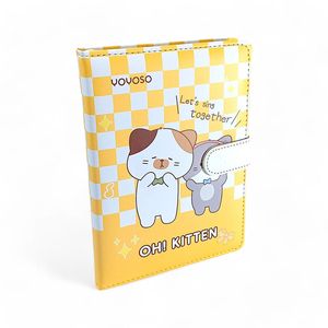 Cuaderno Yoyoso Tapa Dura en Gato Amarillo