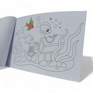 Libro para Colorear Yoyoso Mundo Marino A3 Rosado