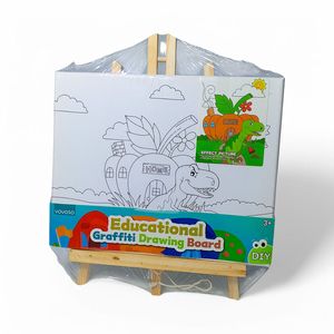 Set Lienzo y Pinturas Yoyoso Dinosaurio Calabaza