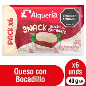 QUESO ALQUERIA C/BOCADILLO 49G X6