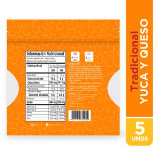 Arepa La Cajonera de Yuca con Queso 300 G X5 Unds