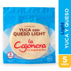 Arepa La Cajonera de Yuca con Queso Light X5 Unds