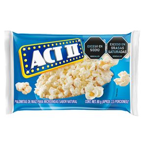 PALOMITAS MAIZ ACT II NATURAL 80g