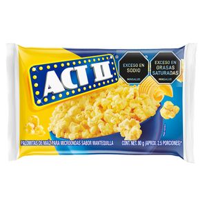Palomitas de Maíz Act II Mantequilla 80 G