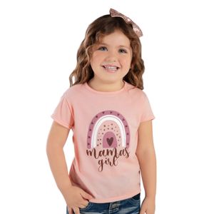 Camiseta Infantil Femenino Palo De Rosa Mp 92854