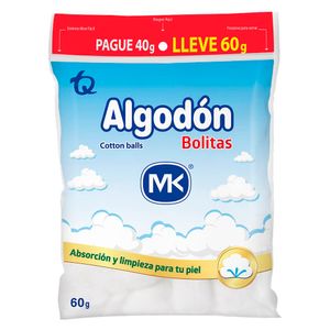 Algodón MK Pomos 60X40 G Oferta