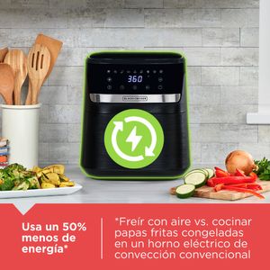 Freidora de Aire Black & Decker 1300 Watts 4,4 Lt Digital