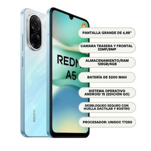 Celular Xiaomi Redmi A5 128GB/4GB RAM - Azul