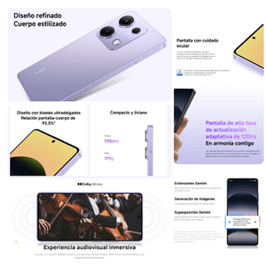 Celular Xiaomi Redmi Note 14S 256GB/8GB RAM - Morado