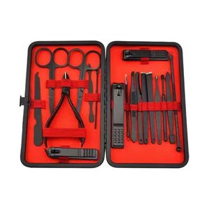 Kit Manicura Facial Portátil Acero Inoxidable Set Cuidado 18 Piezas