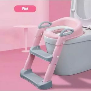Escalera Baño Entrenamiento Inodoro Niños Rosa