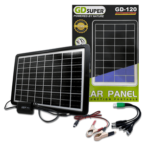 Panel Solar Portátil Usb Multifuncional Carga 15W 16V GD-120