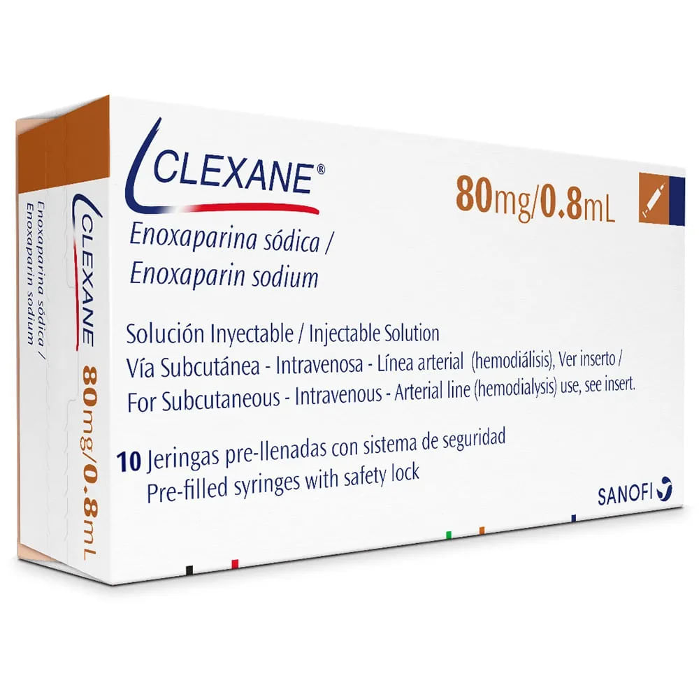 CLEXANE 80MG/0.8ML CAJA X 10 JERINGA PRELLENADA