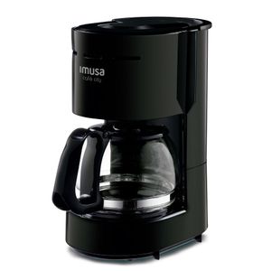 Cafetera Imusa Café City 6 Tazas con Filtro Negro FG3205CO