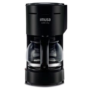 Cafetera Imusa Café City 6 Tazas con Filtro Negro FG3205CO