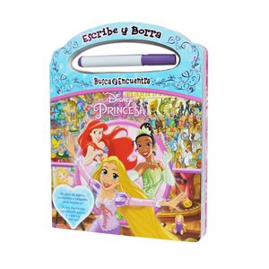 Libro Disney Princesas Escribe y Borra Busca