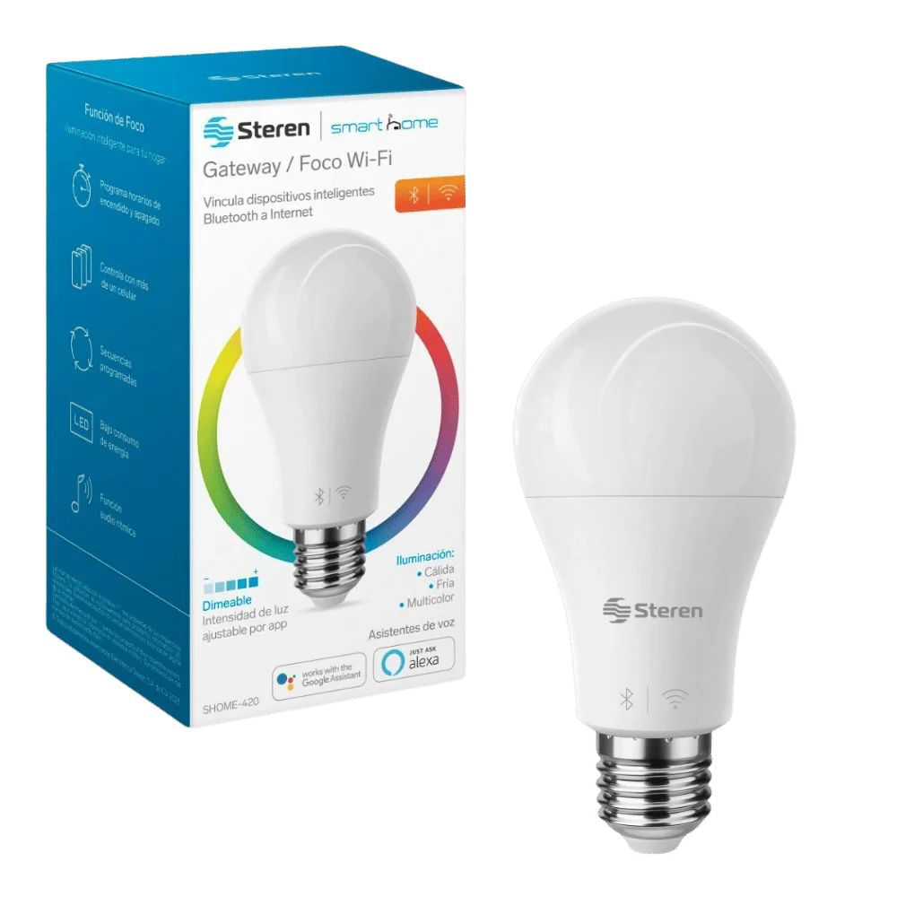 Foco Inteligente Alexa Steren Precio Steren Combo Hogar