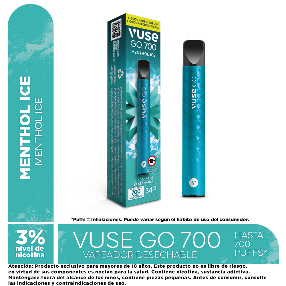 DISPOS VUSE GO 700 MINT ICE 3% - Olmpica