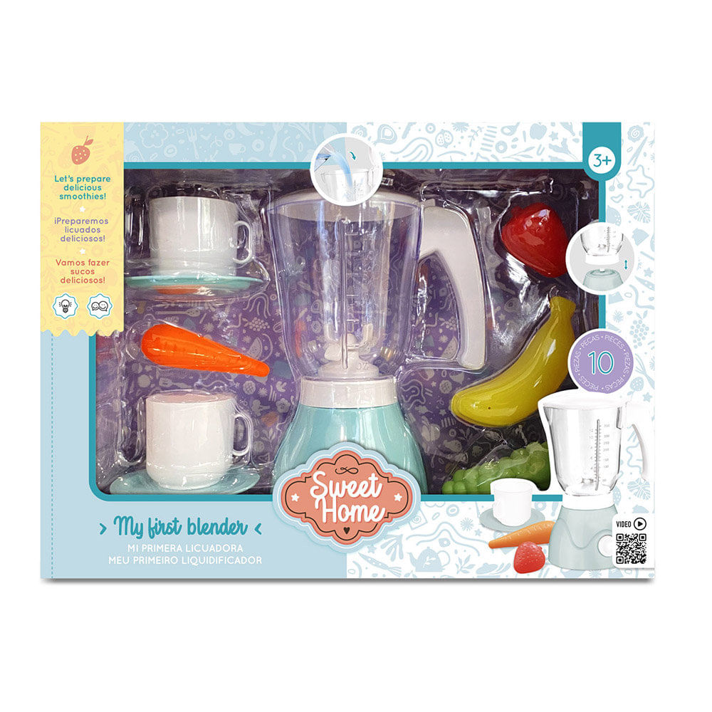 Batidora De Juguete Well Home Con Vaso Y Luz LED | Simula Batidos Para Pequeños Chefs | Funciona Con 2 Pilas AA (no Incluidas)