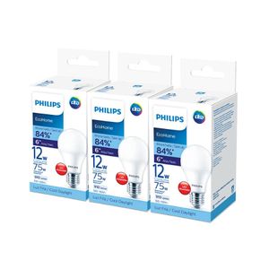 Bombillo Philips LED 12 W Luz Fría x3 Unidades