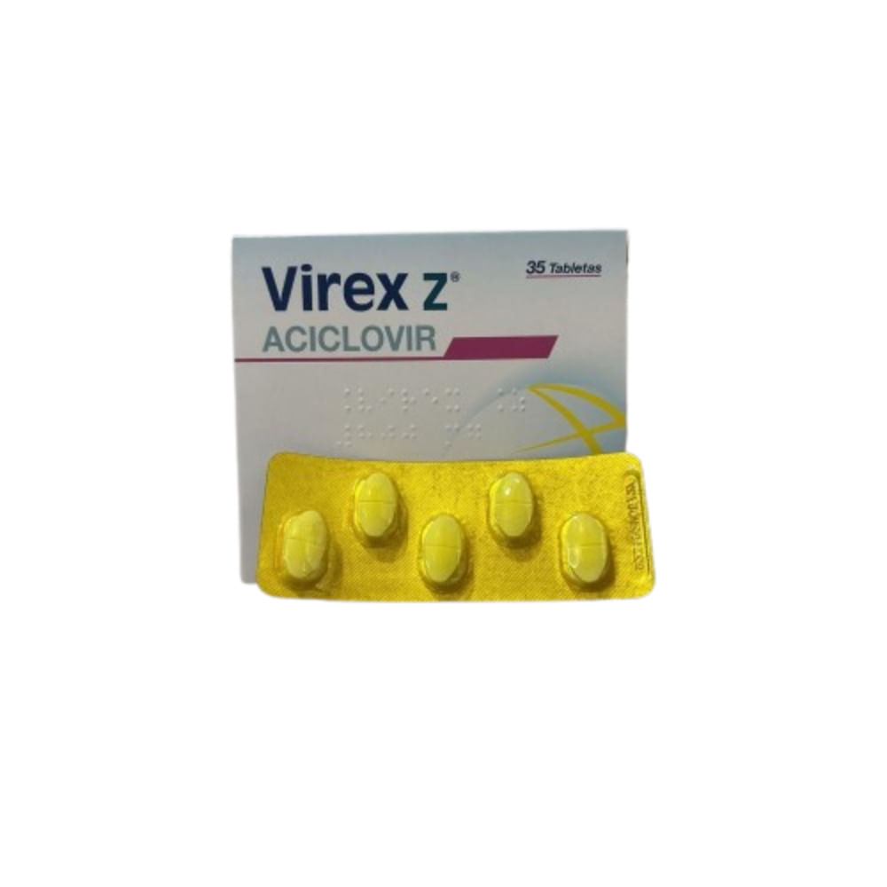 VIREX Z 800 MG BLISTER X 5 TABLETAS