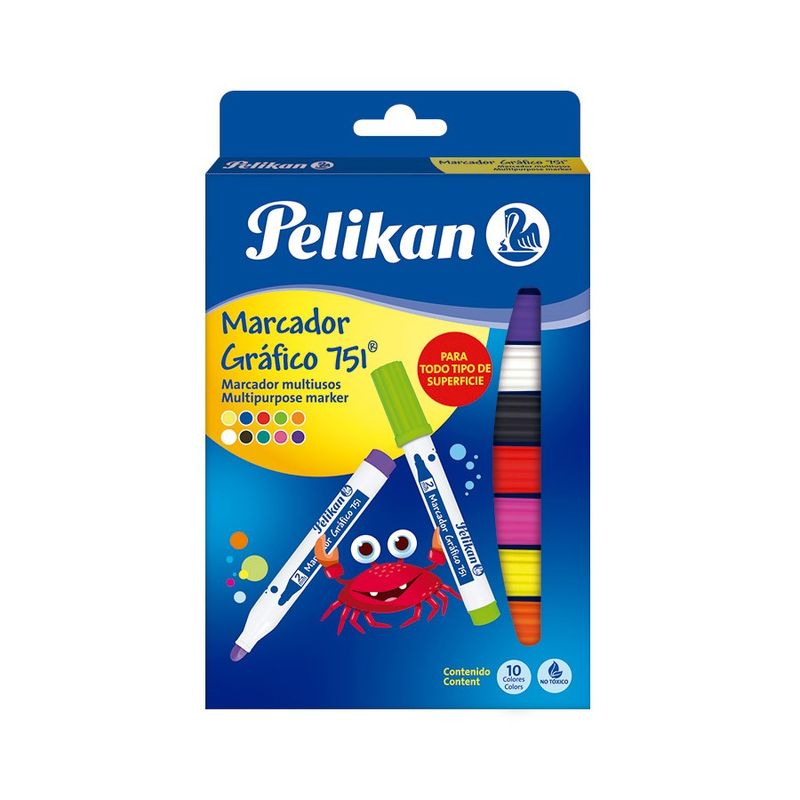 Estuche-De-Marcadores-PELIKAN-X10-Grafico