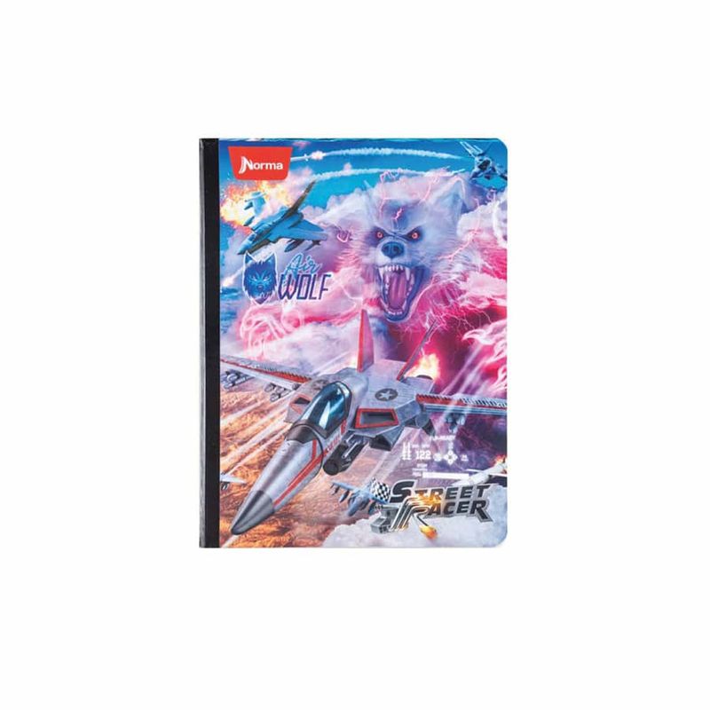 Cuaderno-Cosido-Street-Racer-Mediano-NORMA-100-Hojas-1-Materia-Doble-Linea