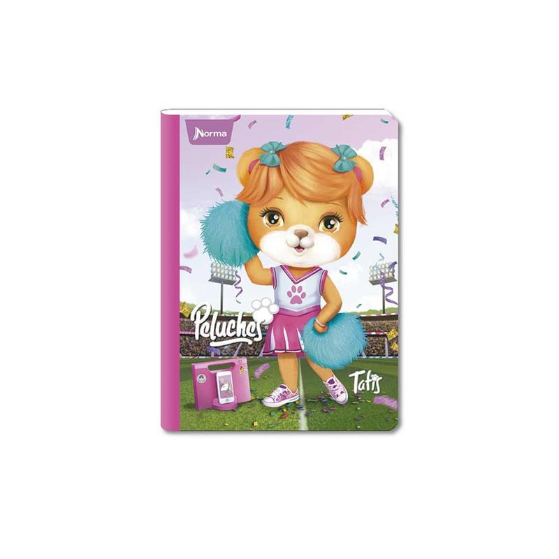 Cuaderno-Cosido-Peluches-Mediano-NORMA-100-Hojas-1-Materia-Doble-Linea