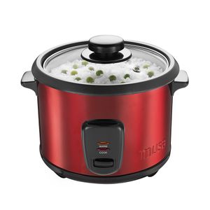 Olla Arrocera Imusa 400 W 5 Tazas Acero Rojo