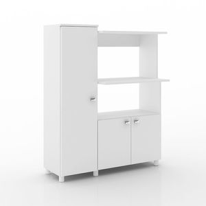 Mueble Auxiliar de Cocina Segovia 3 Puertas Blanco 96,5X119X32
