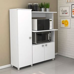 Mueble Auxiliar de Cocina Segovia 3 Puertas Blanco 96,5X119X32