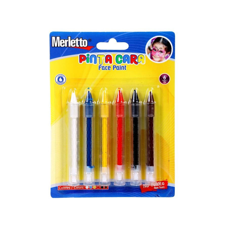 Pinta Caritas Merletto X6 Colores