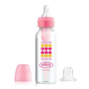 Kit de Transición Dr. Brown's 2 en 1 Options Rosa 8 Oz