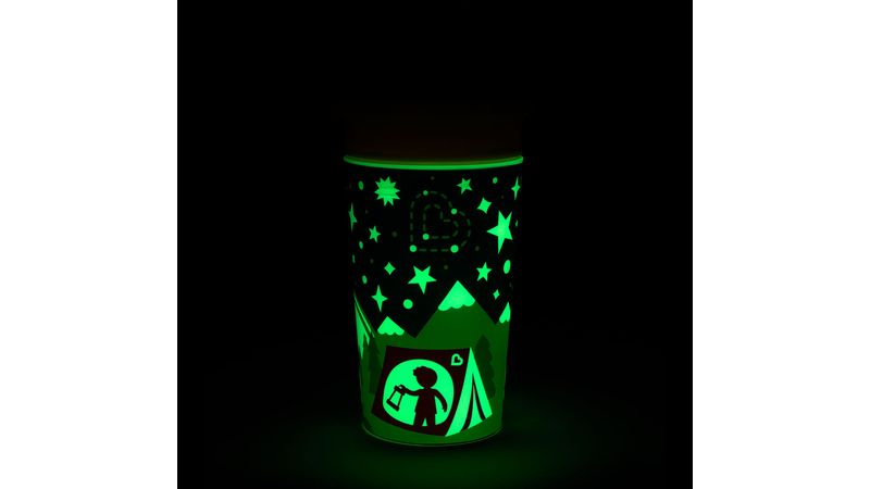  Munchkin® Miracle® - Vaso para beber de 360 grados que brilla  en la oscuridad, 9 onzas, color amarillo : Bebés