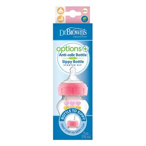Kit Transición BA 2 en 1 Options + 9oz Rosado Dr. Brown's