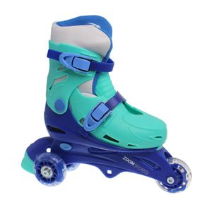 Patines En Linea 2 en 1 Zoom Fast Azul Talla S (31-34)