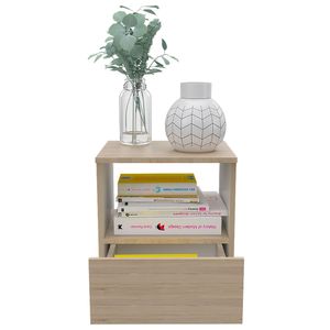 Mesa De Noche RTA Design Camel Rovere Blanco