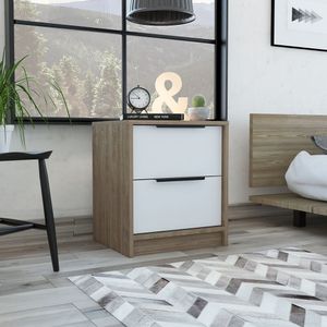 Mesa De Noche RTA Design Kaia Miel Blanco